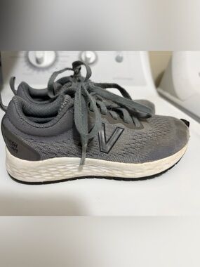New Balance Kids Gray Lace-Up Sneakers